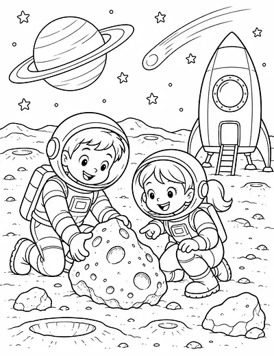 Planet Explorers coloring page