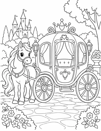Royal Carriage coloring page