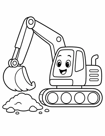 Things That Go coloring page pack